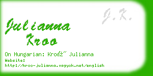 julianna kroo business card
